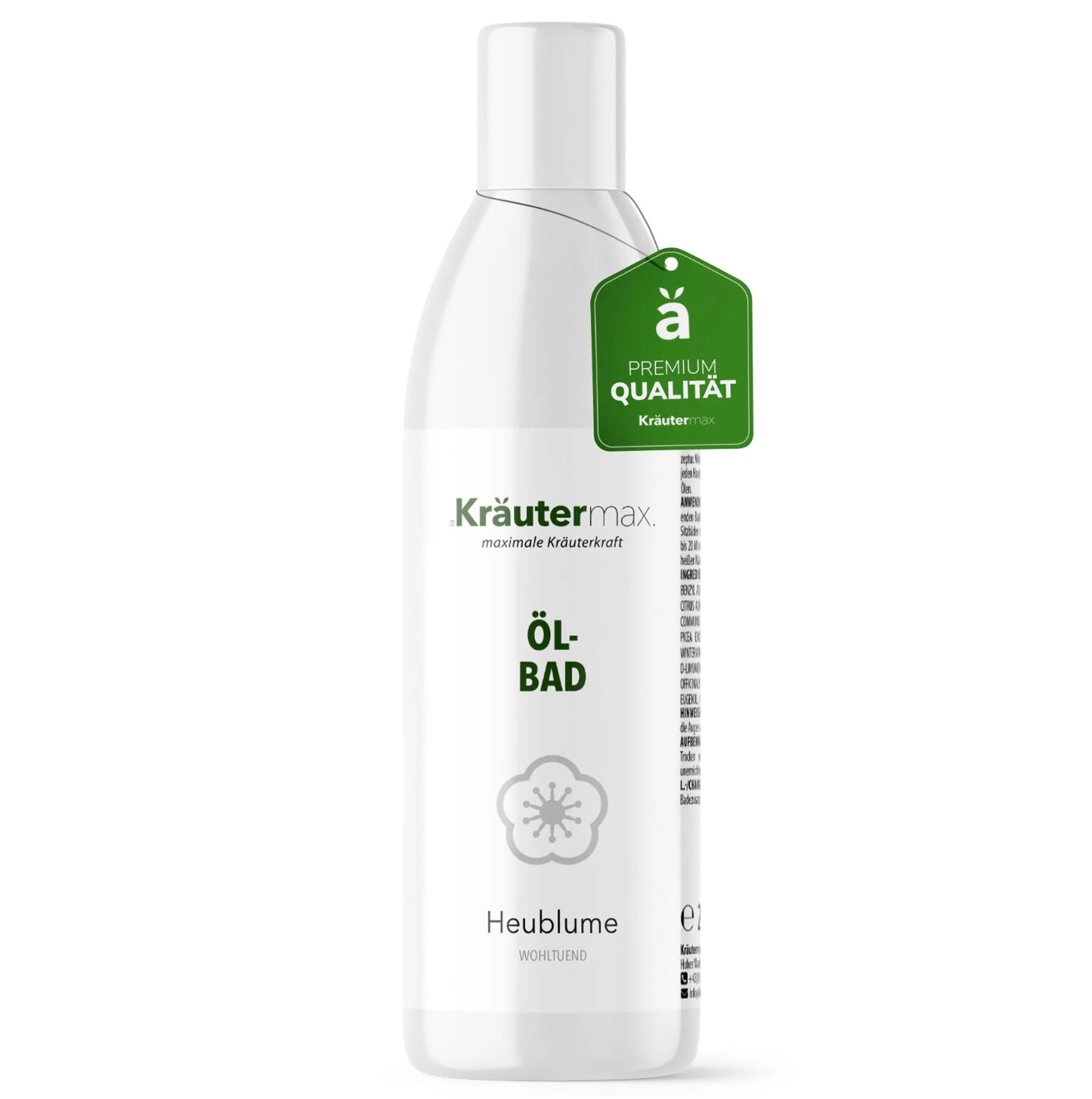 Kräutermax Heublumen Öl Bad - 250 mlEntdecken Sie das Kräutermax Heublumen Öl Bad – ein luxuriöses Erlebnis für Körper und Geist, das Ihre Sinne verzaubert und Ihnen gleichzeitig zahlreiche Vorteile bi