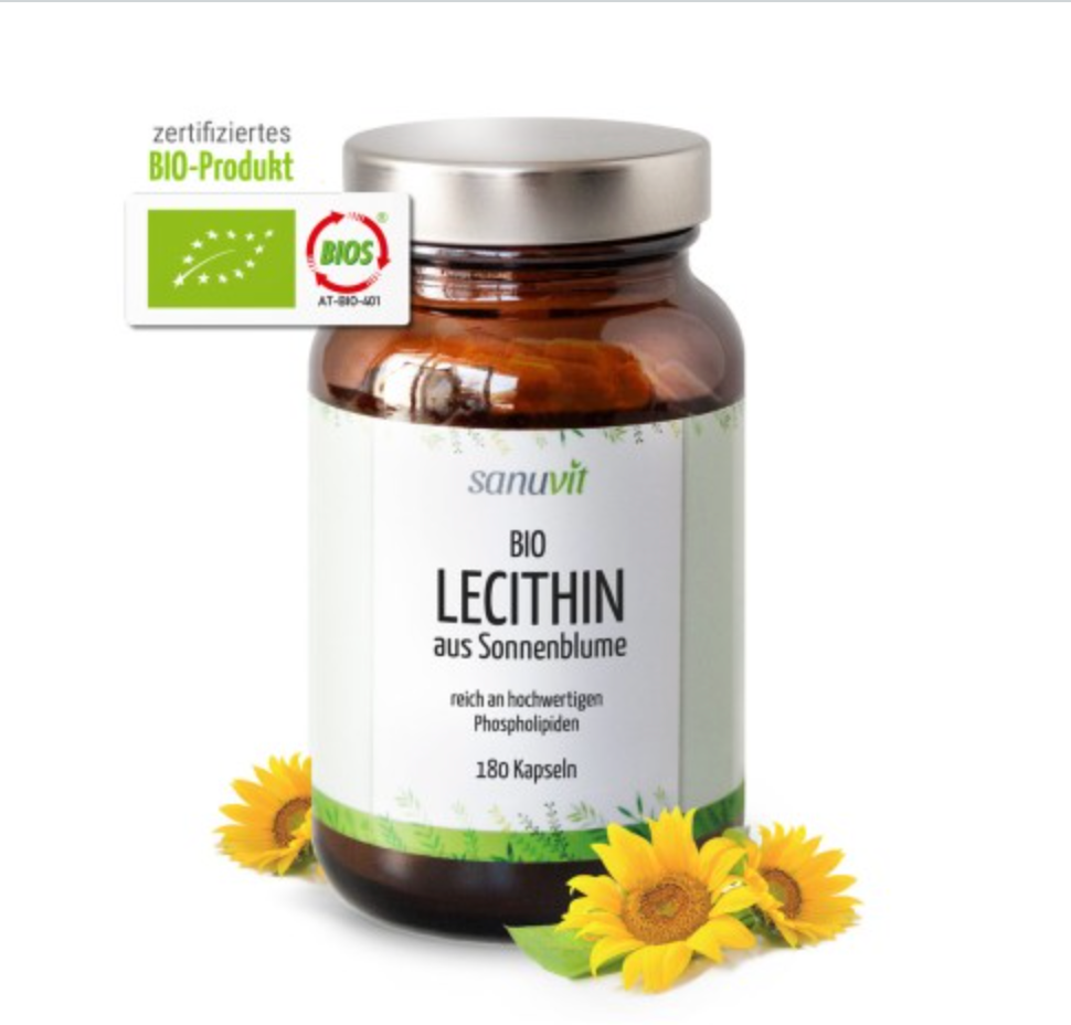 Sanuvit Sonnenblumenlecithin BIO Lecithin - 180 Kapseln