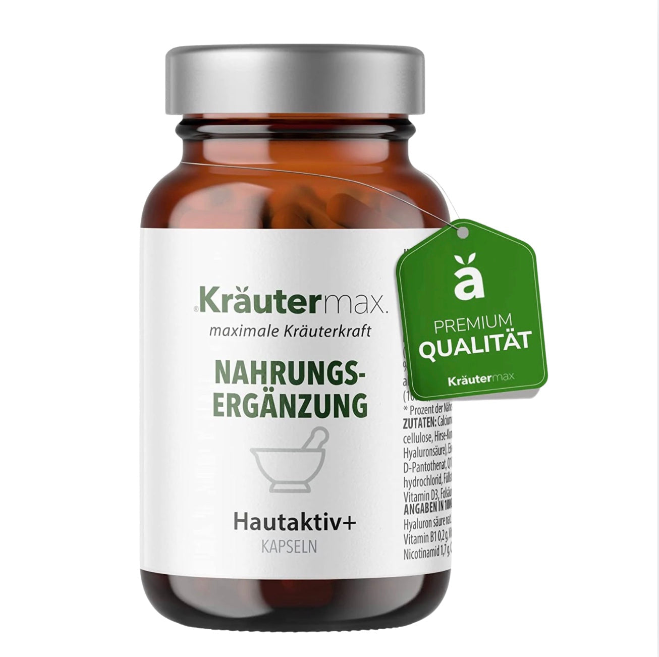 Haut AKTIV Vitalstoffkomplex Kapseln verbessern das Erscheinungsbild der Haut durch die Kraft von 16 Mikronährstoffen wie Hyaluronsäure und Coenzym Q10.
