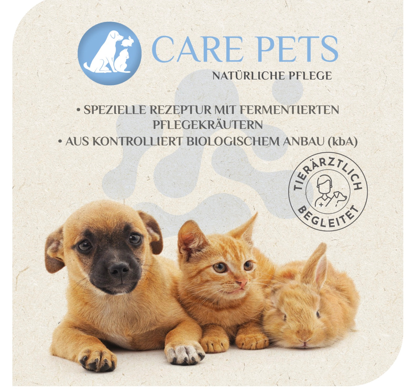 MikroVeda CARE PETS - Bio Heimtierpflege für Hunde, Katzen, Nager, Vögel, 1 Liter.