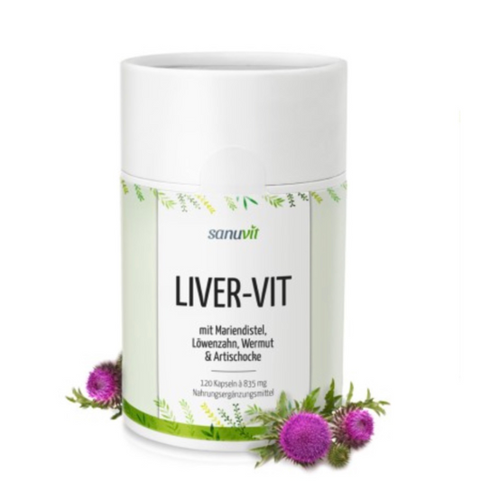 Leber Vital mit Silymarin 320 mg aus Mariendistel-Extrakt - 60 Kapseln- Natuvisan
