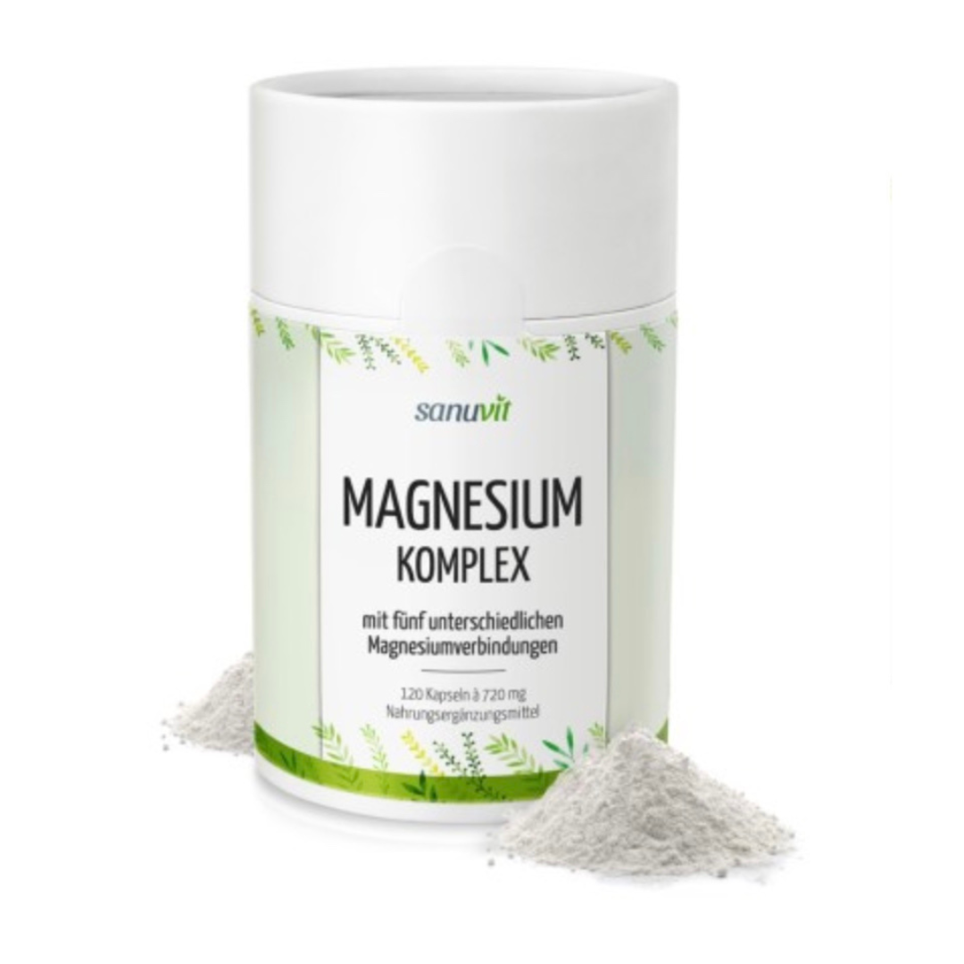 Magnesium Komplex- 5 bioaktive Verbindungen vegan und pflanzlich- 120 Magnesium ist ein lebenswichtiges Mineral, das in vielen Bereichen unseres Körpers eine wichtige Rolle spielt. Es unterstützt die Muskelfunktionen.