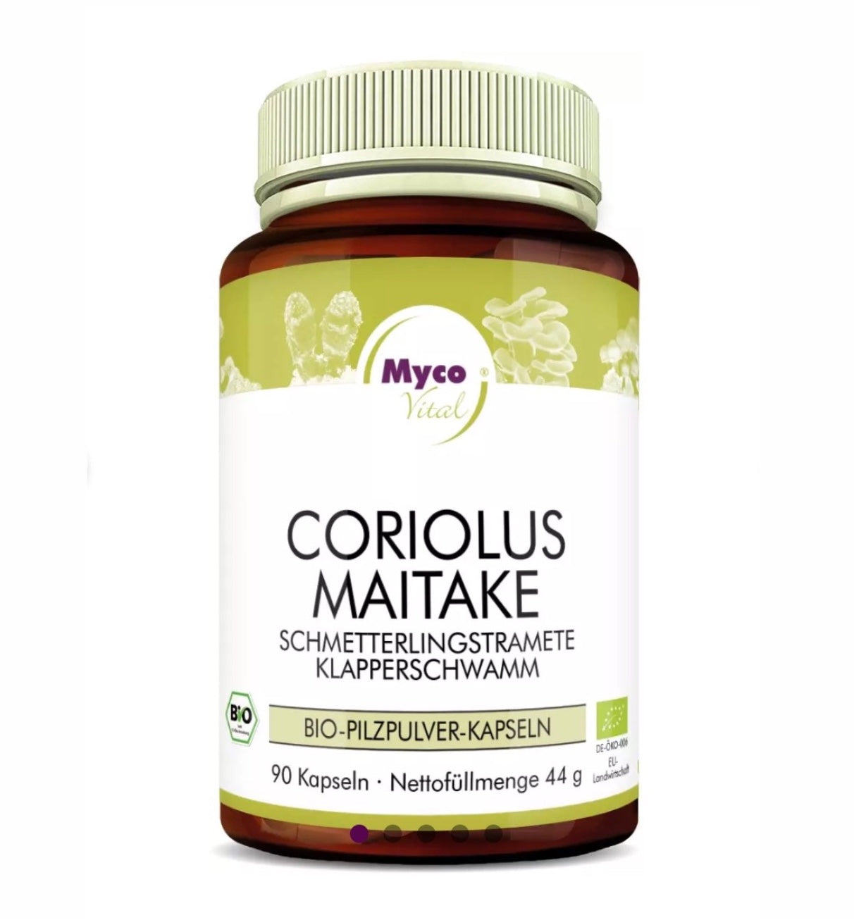 Bio Pilzpulvermischung mit Coriolus und Maitake – hochwertige Kombination zweier Vitalpilze zur natürlichen Unterstützung von Immunsystem, Mikrobiom, antioxidativem Zellschutz und Stoffwechselbalance.