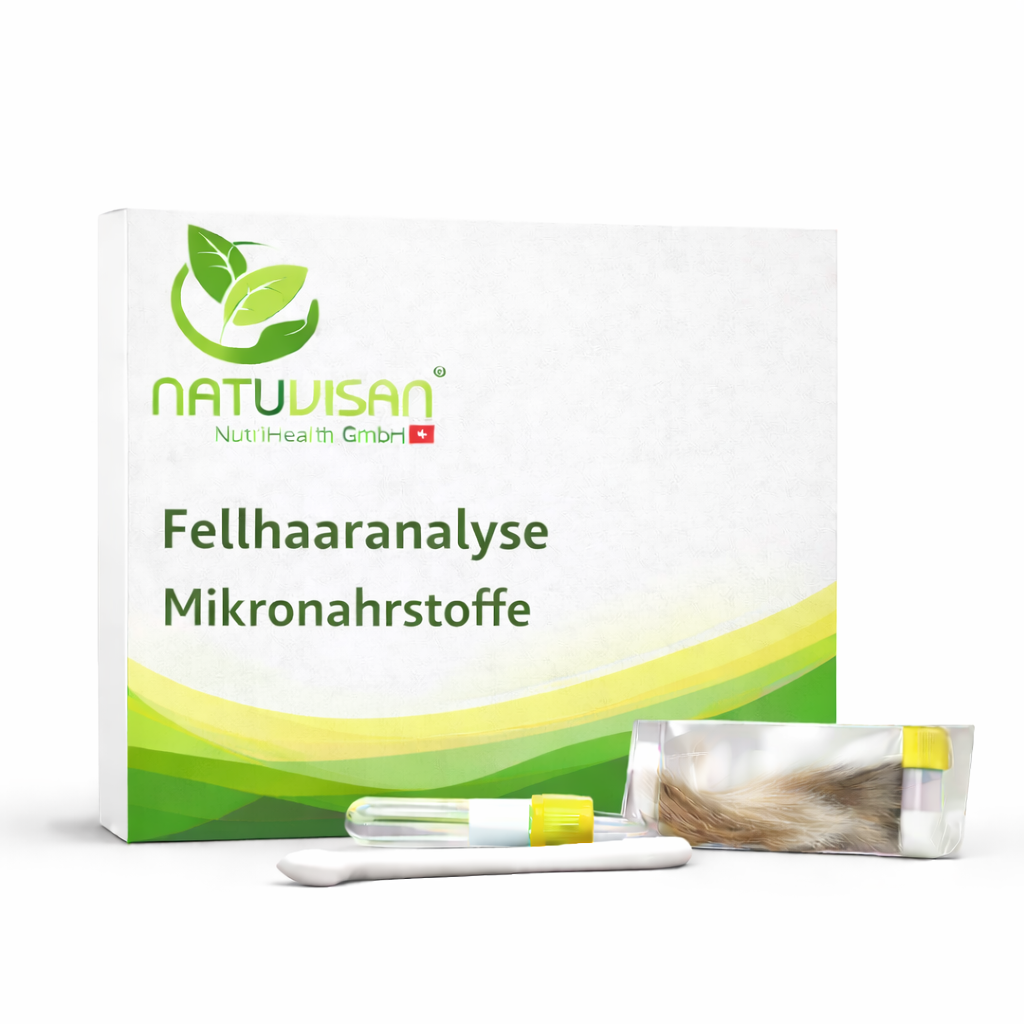Mikronährstoffanalyse Testkit für Hunde, Katzen und Pferde – Fellhaarmineralanalyse 72 Parameter