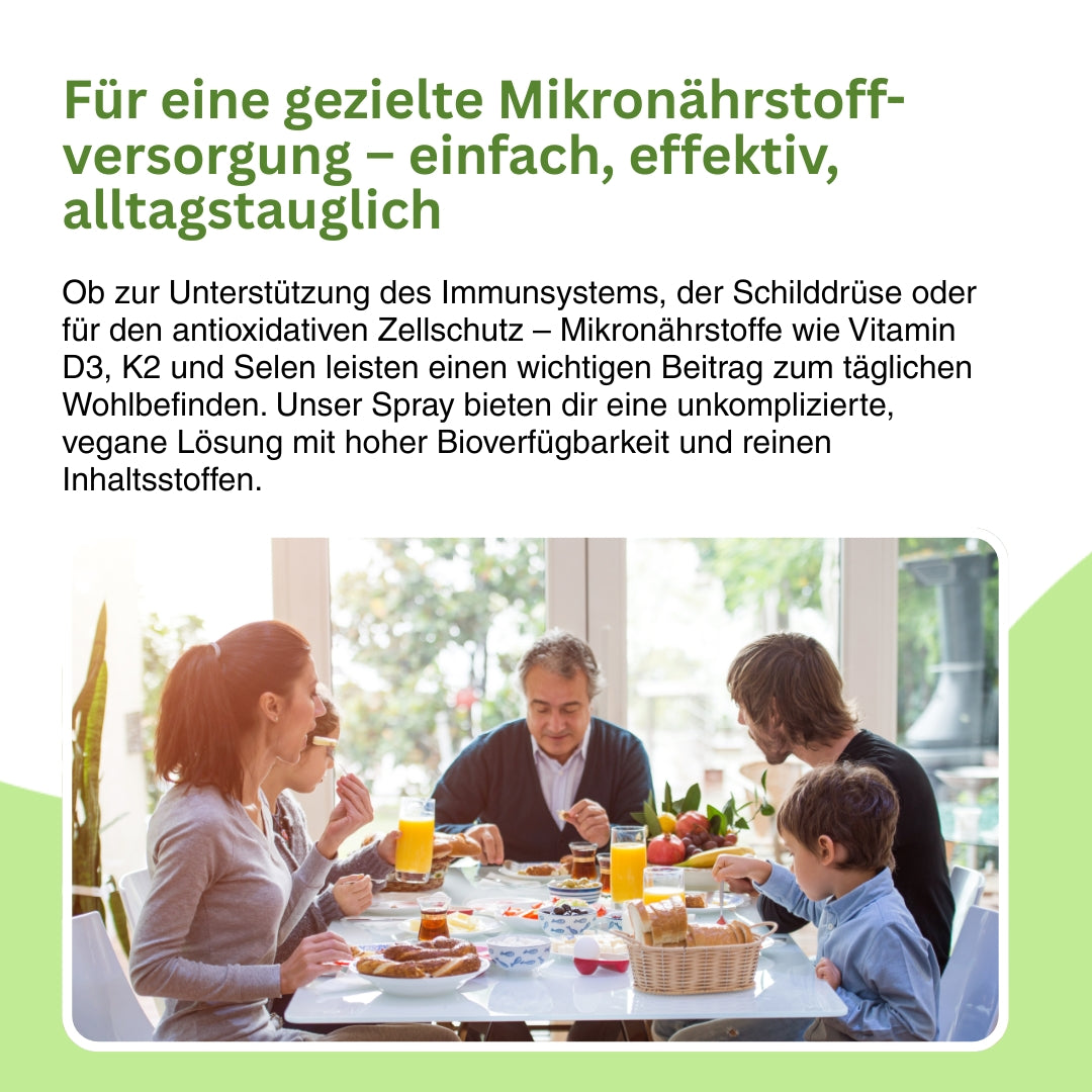 Natuvisan Hoch bioverfügbares Selen Spray – 50 µg pro Dosis, unterstützt normale Schilddrüsenfunktion und antioxidative Prozesse im Körper