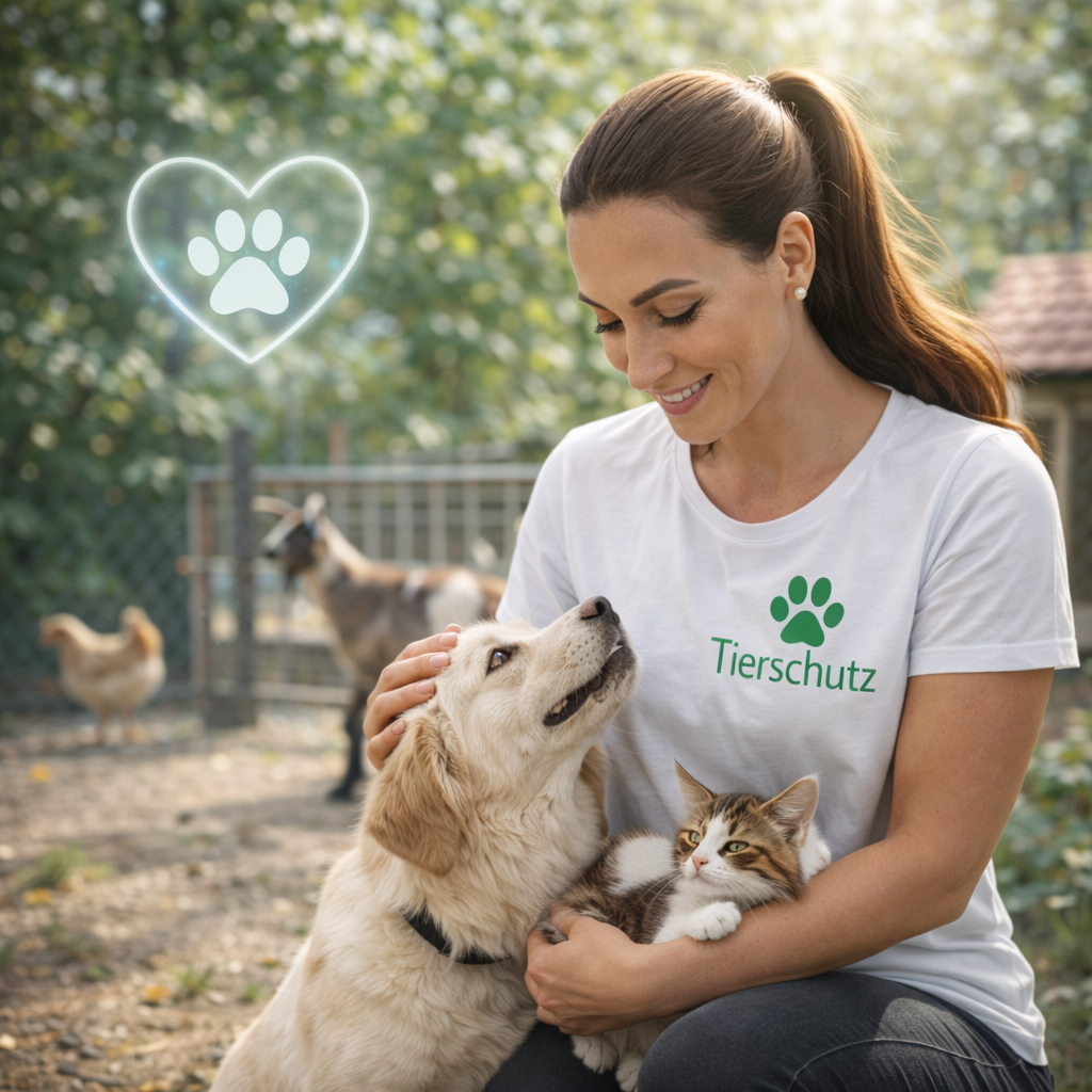 Tier in geschützter, natürlicher Umgebung als Symbol für Verantwortung und Tierschutz