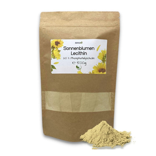 Sonnenblumenlecithin mit 60 % Phosphatidylcholin- 500 g Pulver