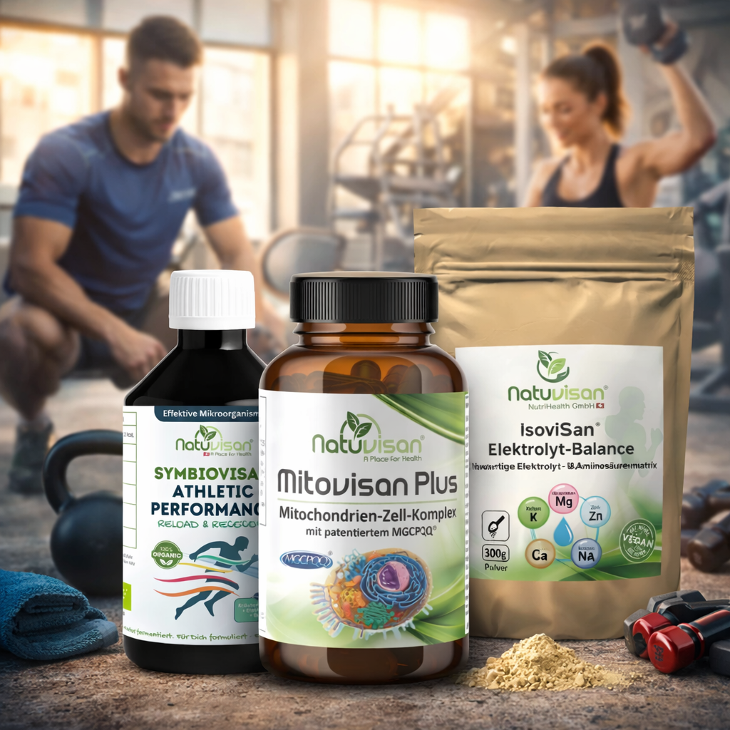 Sportlich aktiver Mensch in Bewegung als Symbol für Fitness und Leistungsfaehigkeit