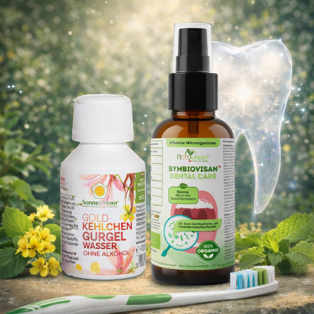 Gesunde Zähne und gepflegtes Zahnfleisch als Symbol für ganzheitliche Mundgesundheit