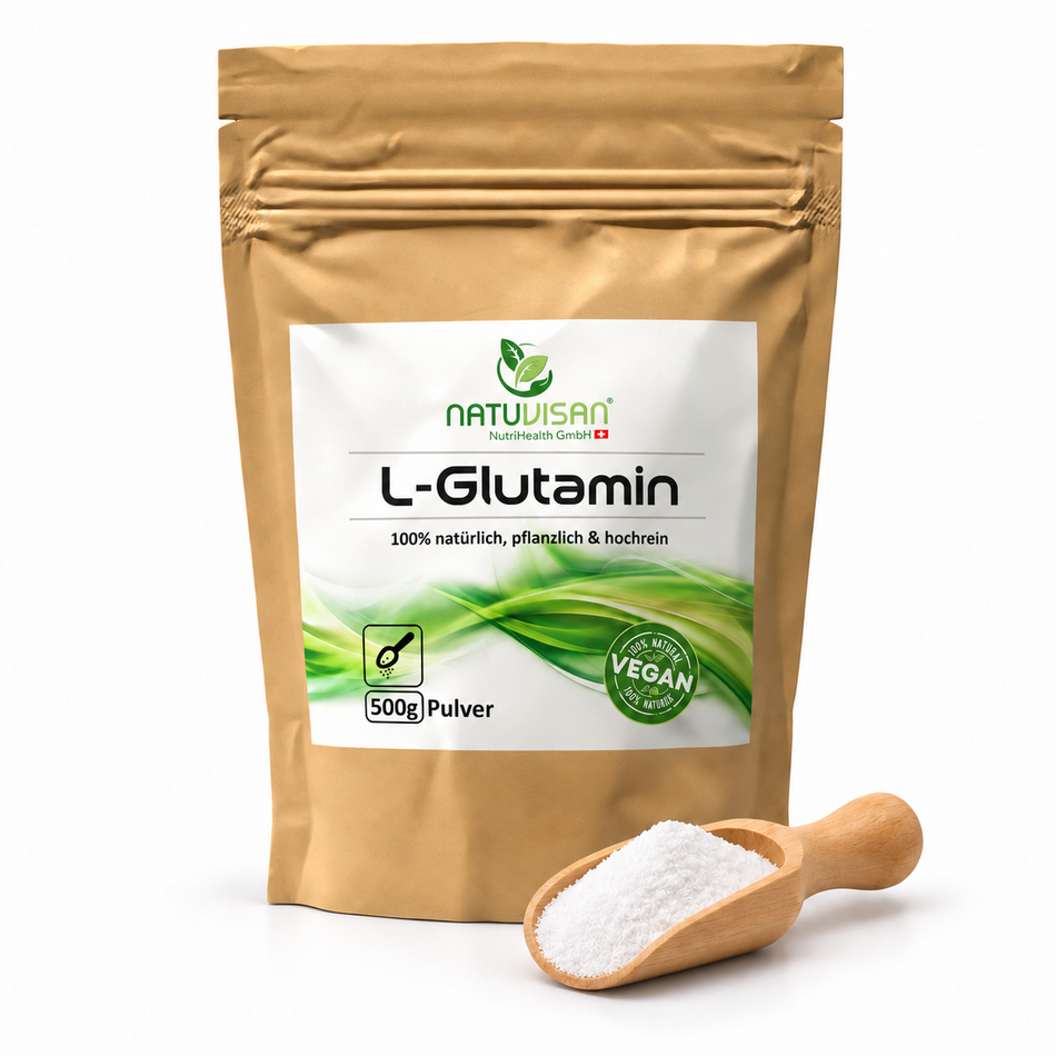 L-Glutamin Pulver – Reine pflanzliche Aminosäure 500g