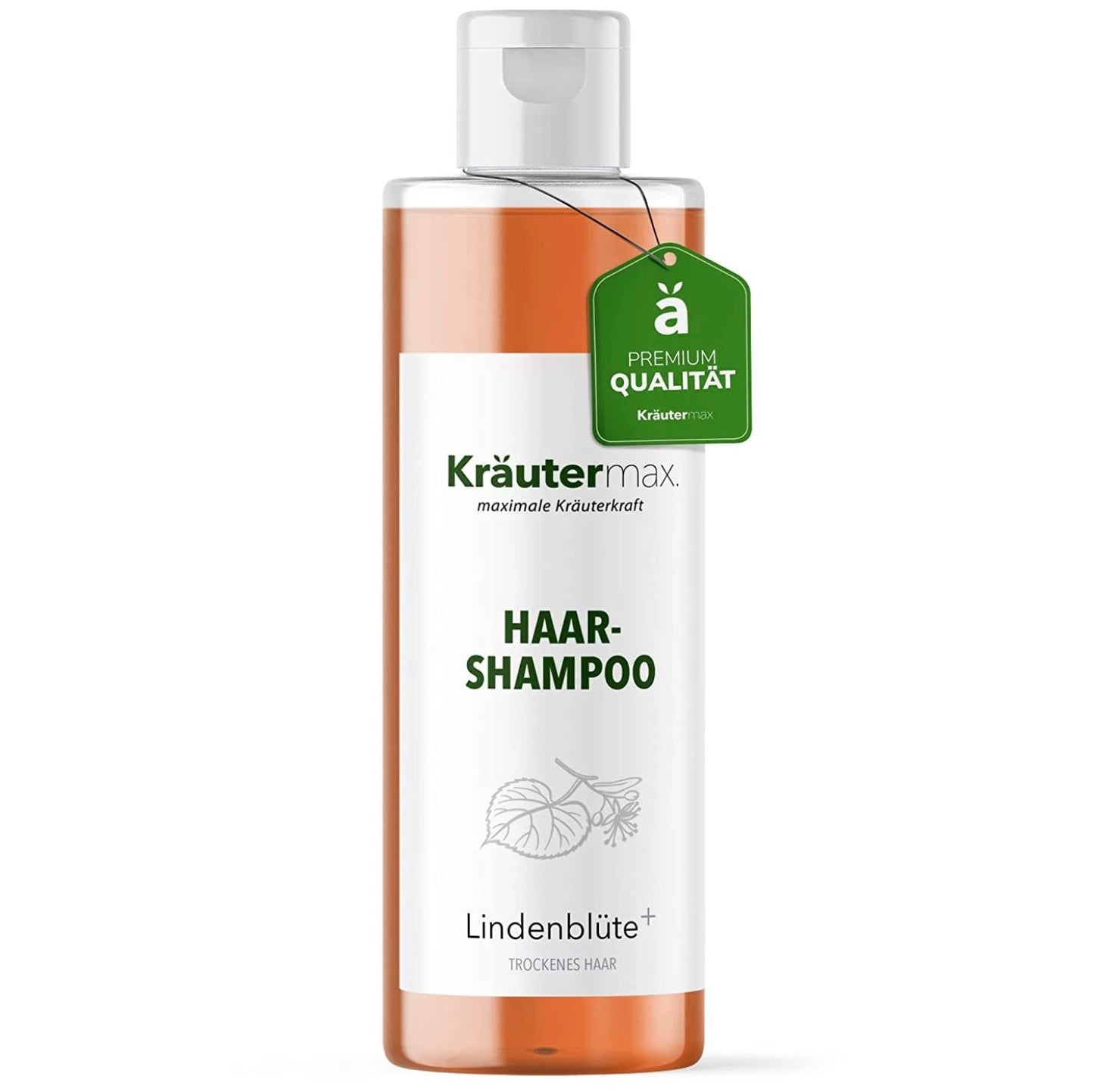 Kräutermax Lindenblüten Shampoo - 250 ml für trockenes Haar mit Kräutern.