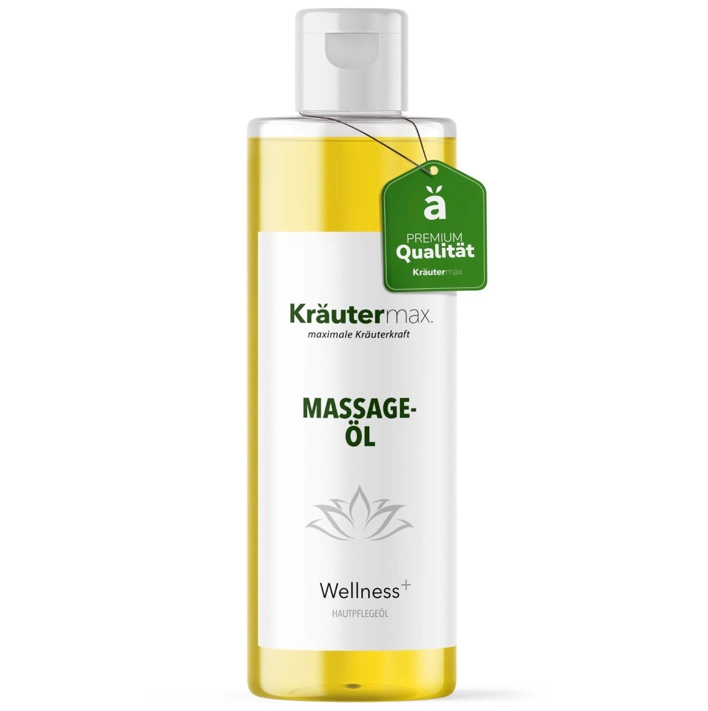 Kräutermax Wellness Massageöl 150 ml Flasche mit natürlichen Inhaltsstoffen.