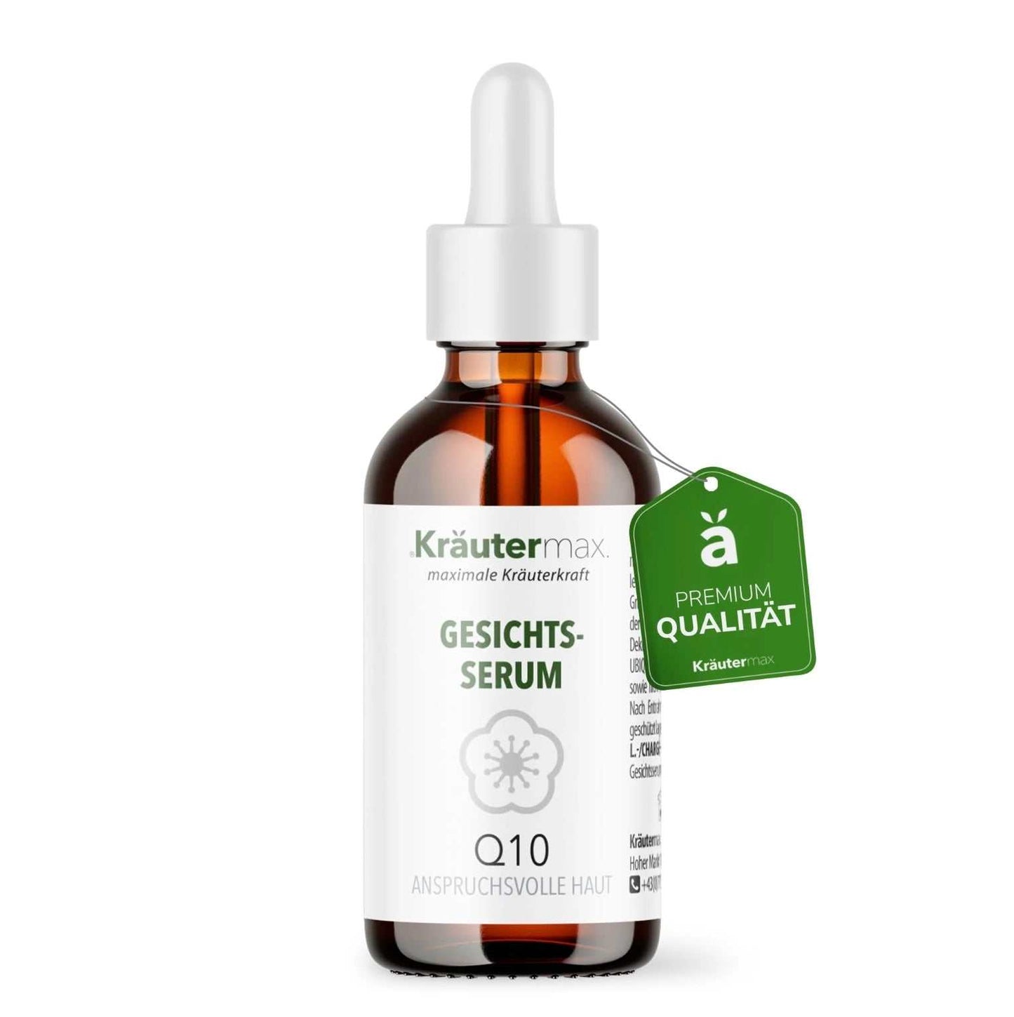 Entdecken Sie das Q10 Serum Anti Aging von Kräutermax. Mit Coenzym Q10 schützt es vor Umwelteinflüssen und verbessert die Elastizität für ein jugendliches Aussehen.