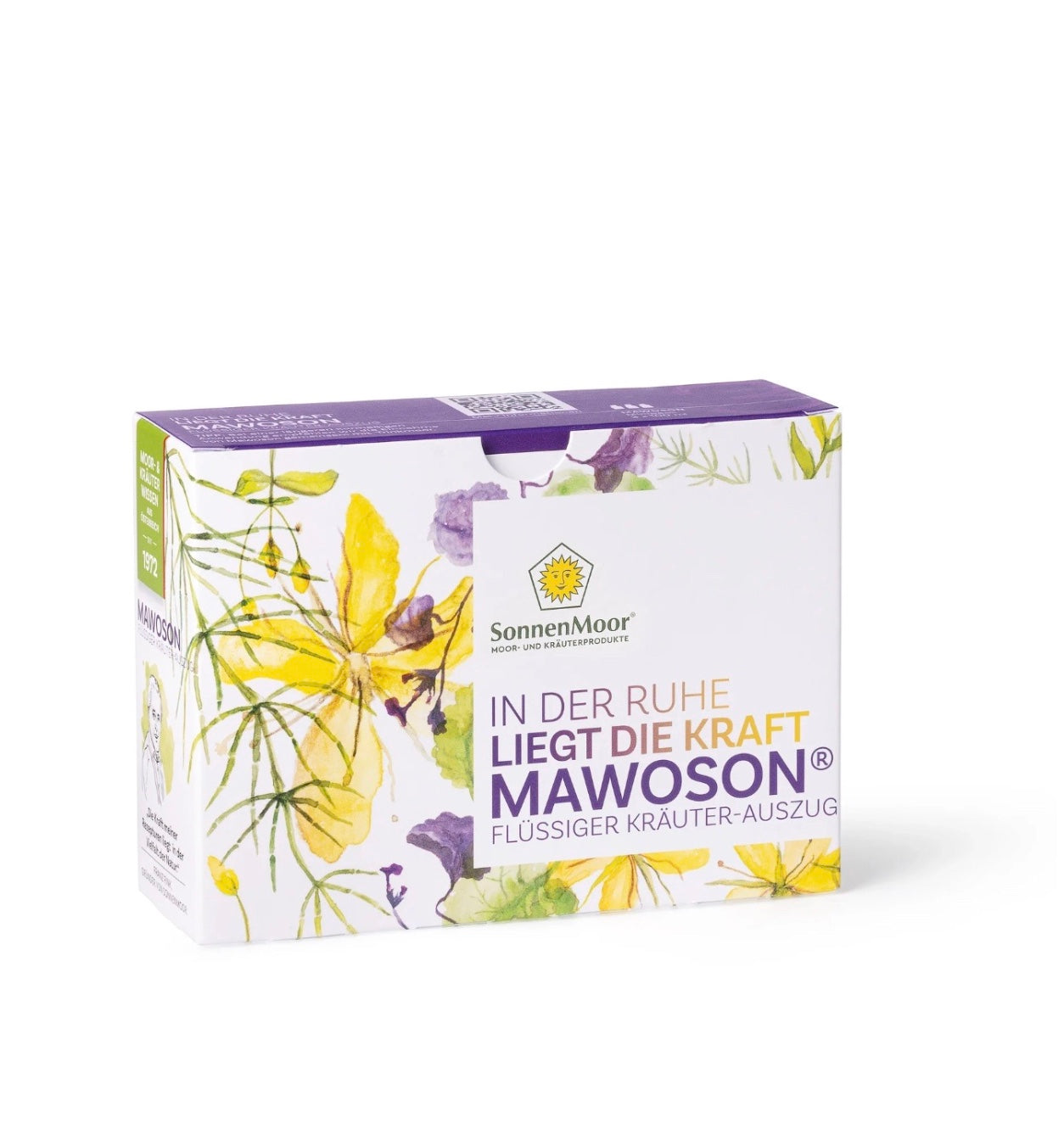 Mawoson® Kräuterauszug von SonnenMoor mit 19 traditionellen Pflanzen – ideal für anspruchsvolle Alltagssituationen, Schule und Beruf. Naturrein und ohne Zusätze.