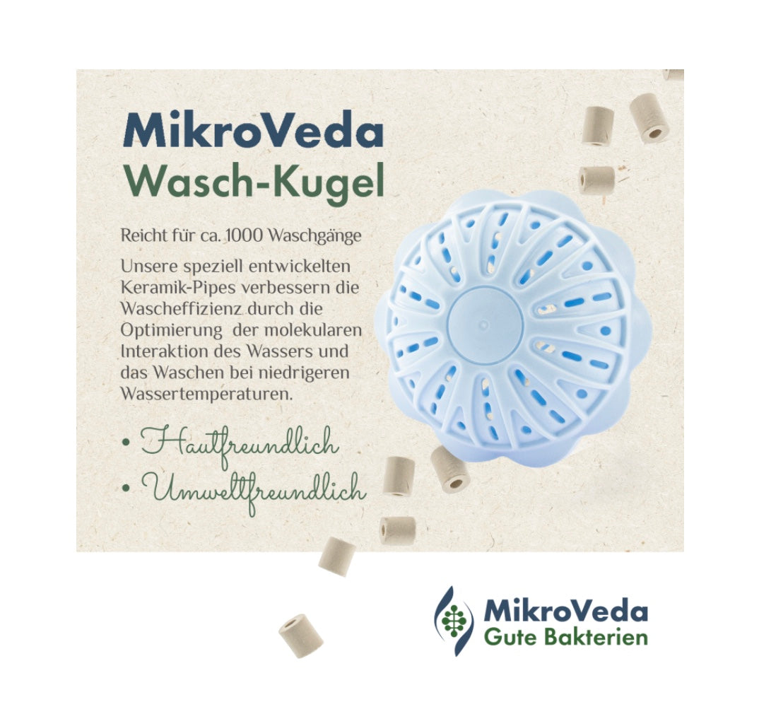 MikroVeda Waschkugel mit Mikroorganismen - Keramik