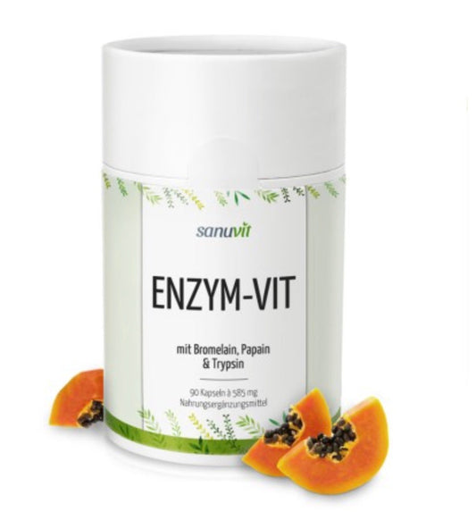 Enzym-Vit Bromelain und Papain - 90 Kapseln