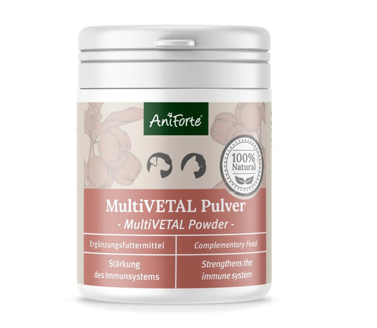 AniForte MultiVetal Pulver Natürliches Vitaminpulver für Hunde & Katzen - 100g