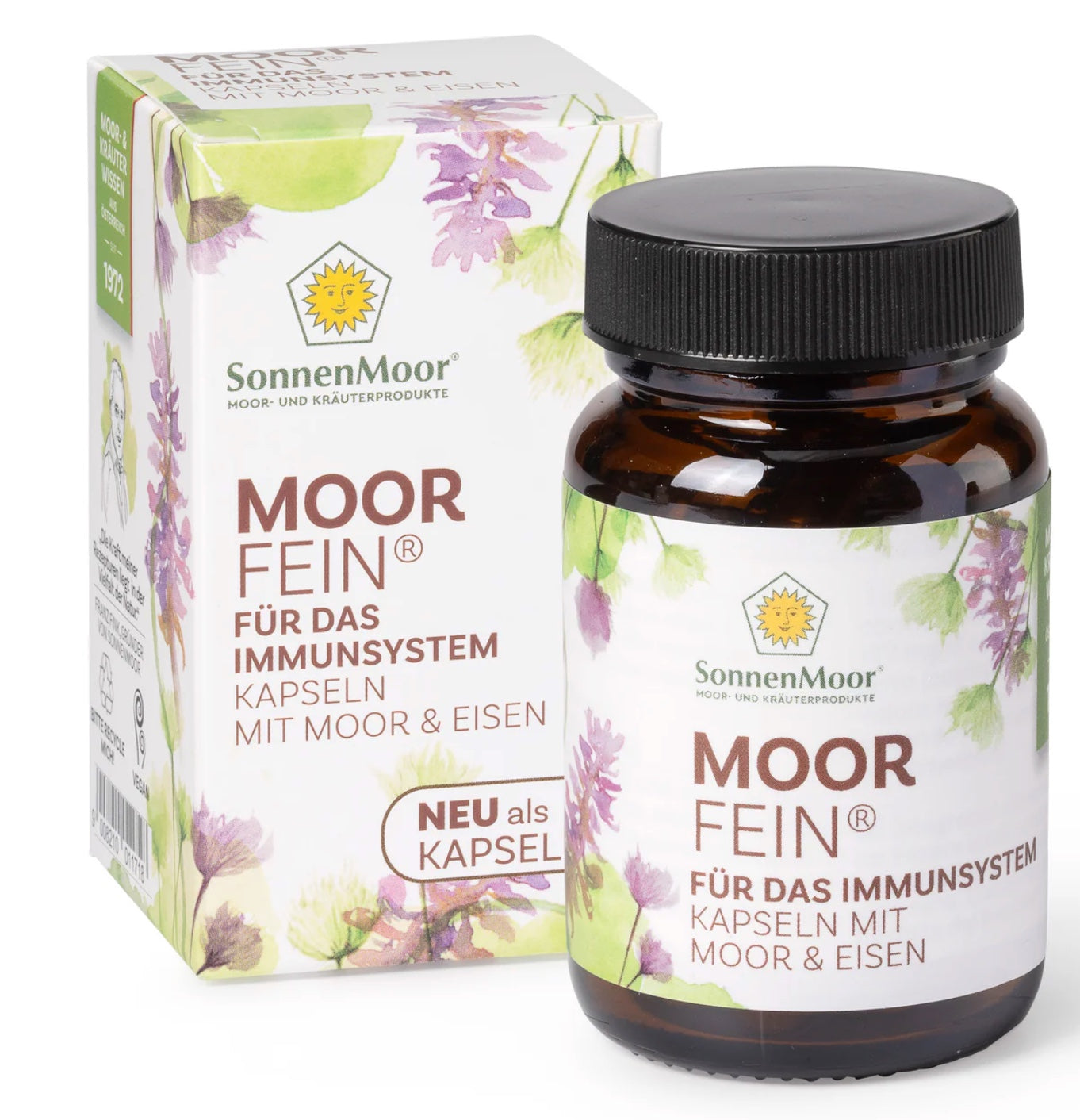 Packung SonnenMoor MoorFein – 500 g in einer praktischen Verpackung, die das feine Naturmoor für entspannende Anwendungen und Hautpflege zeigt.