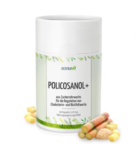 Policosanol - Natürliche Unterstützung bei Fettstoffwechsel - vegan - 60 Kapseln