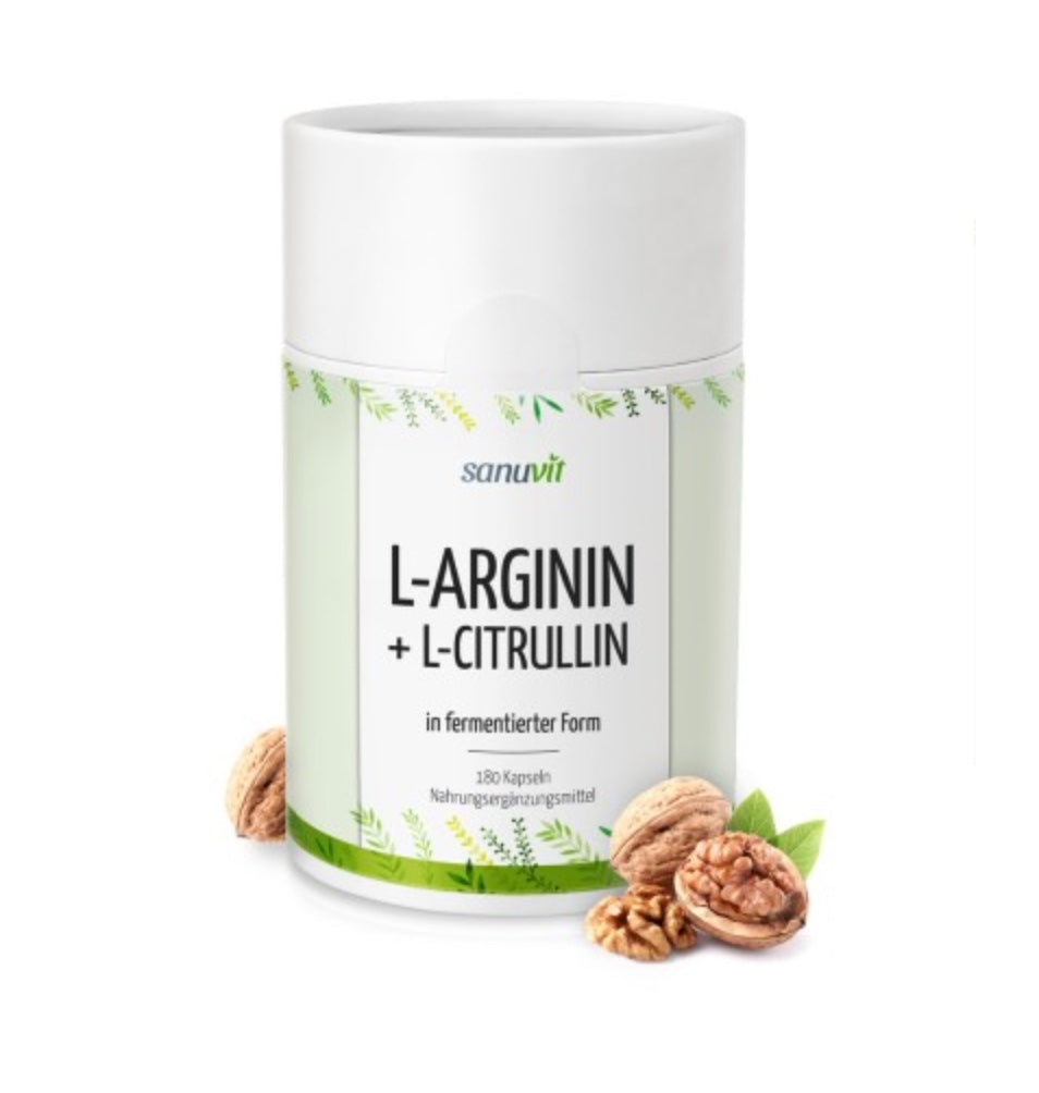 L-Arginin Kapseln bieten essentielle Aminosäuren für Vegetarier und Veganer, ideal für eine gesunde Ernährung. Enthält L-Citrullin zur unterstützenden Wirkung.