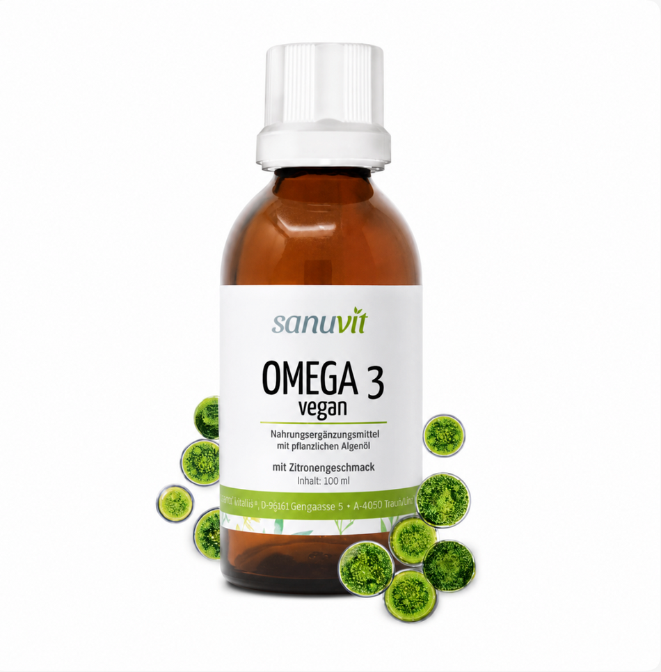Sanuvit Omega-3 vegan Algenöl flüssig - 100 ml