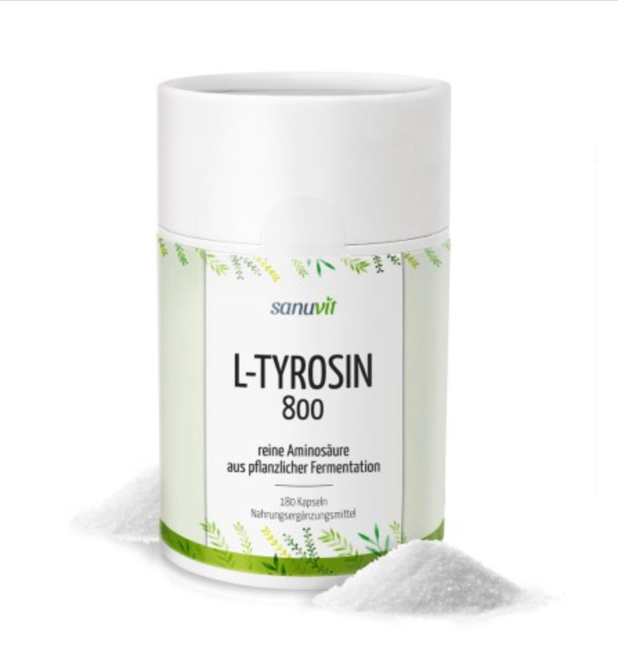 L-Tyrosin 800 mg vegan - 180 Kapseln