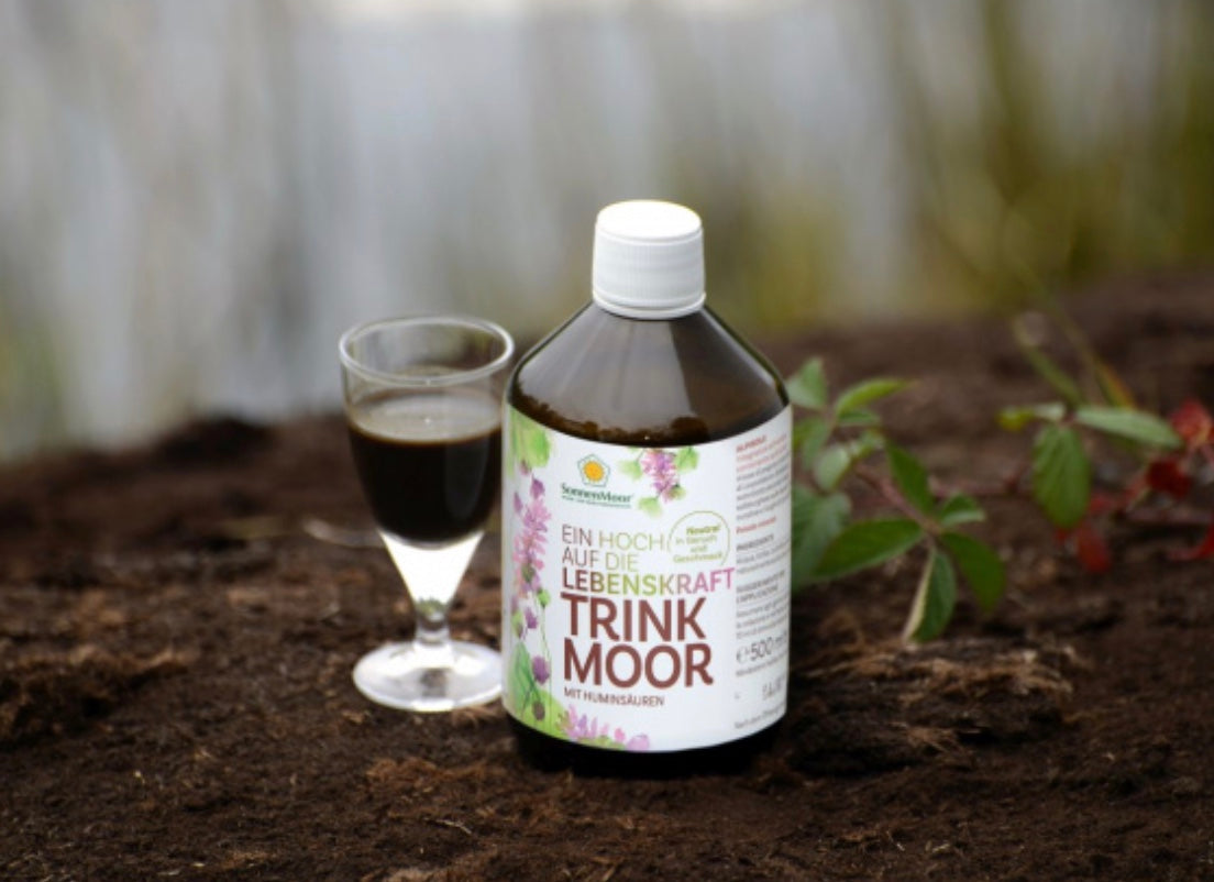 SonnenMoor Trinkmoor® mit Huminsäure in der Glasflasche 500 ml