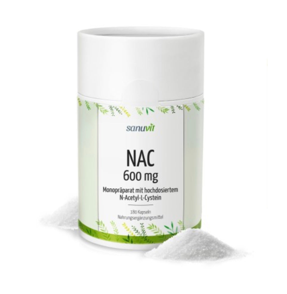 NAC 600 mg - N-Acetyl-L-Cystein vegan - 180 Kapseln