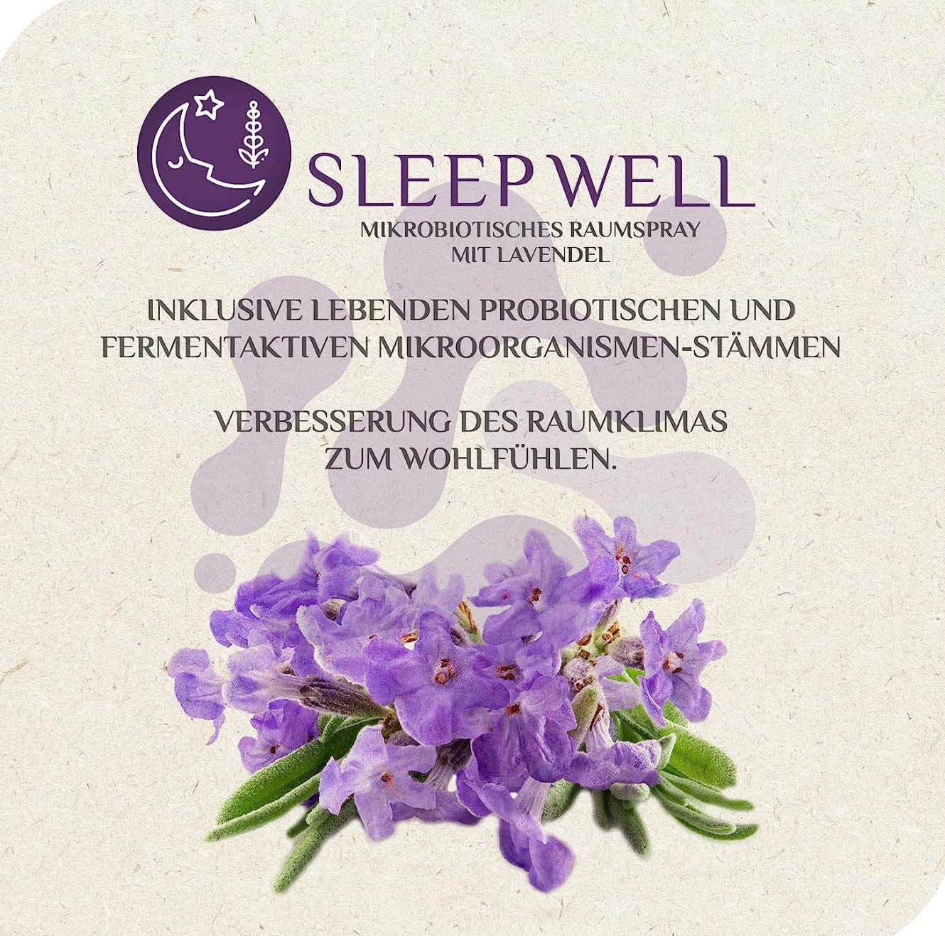 MikroVeda SLEEP WELL mikrobiotisches Raumspray Lavendel-Duft 50 ml