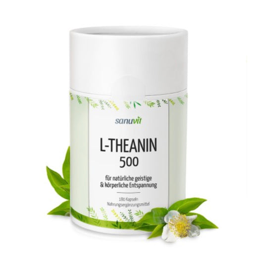 L-Theanin 500 mg mit Magnesium - 180  Kapseln