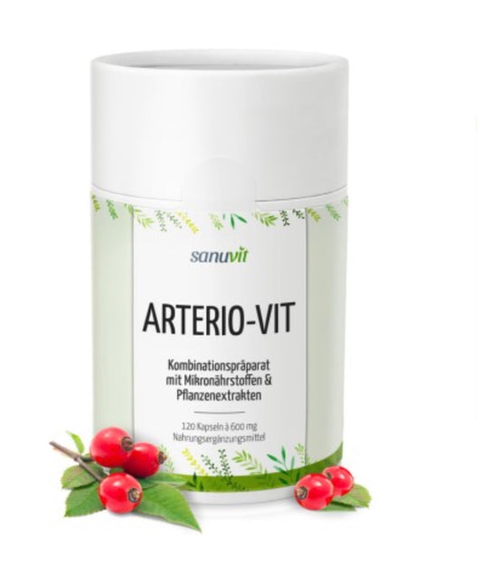 Arterio-Vit - Premiumkomplex mit Resveratrol, Q10, Hagebutte - 120 Kapseln