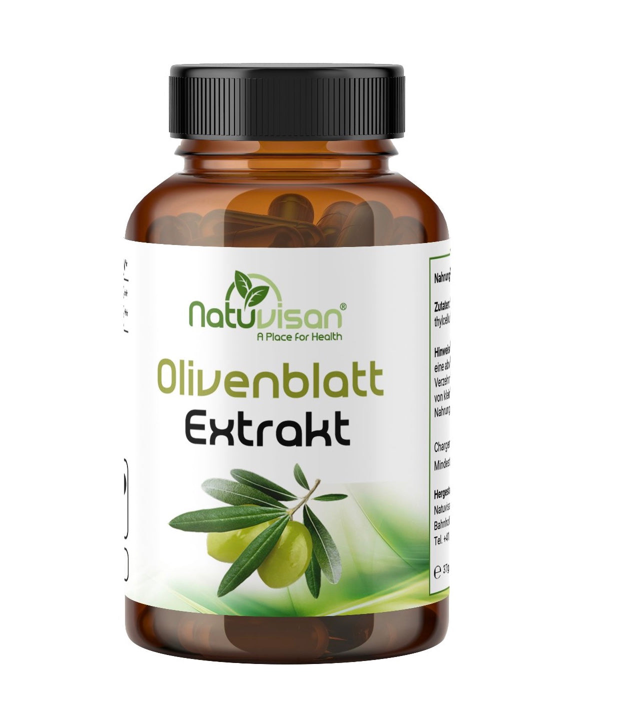 Olivenblatt Extrakt 500 mg - 20% Oleuropein - Anti-Parasiten - 60 Kapseln