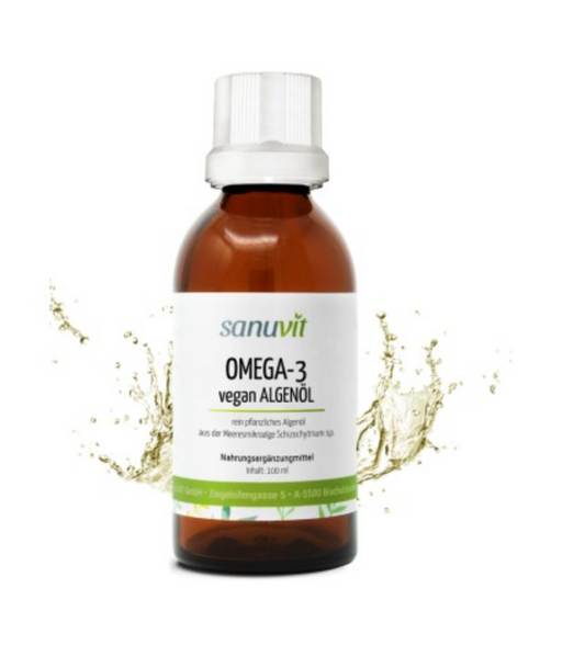 Omega-3 vegan Algenöl - reich an DHA und EPA - 100 ml