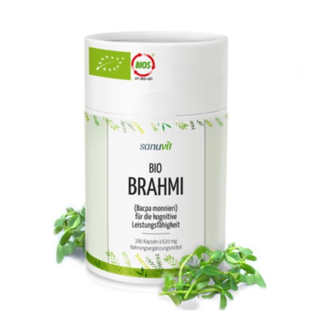 Bio Brahmi Bacopa monnieri 500 mg - 180 Kapseln- Natuvisan