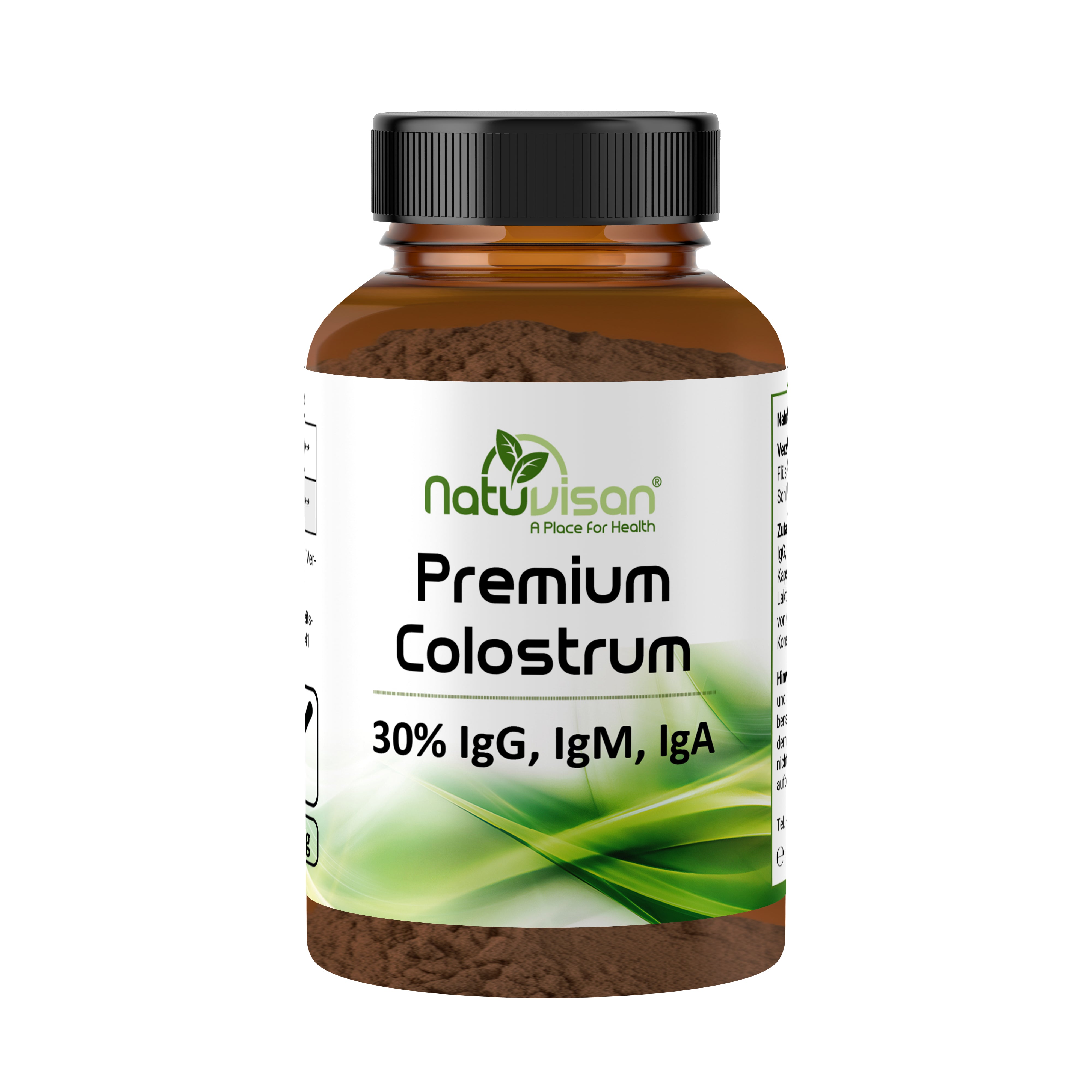 Premium COLOSTRUM 1250 mg + Lactoferrin + Lysozym - 30% IgG Pulver - 100g