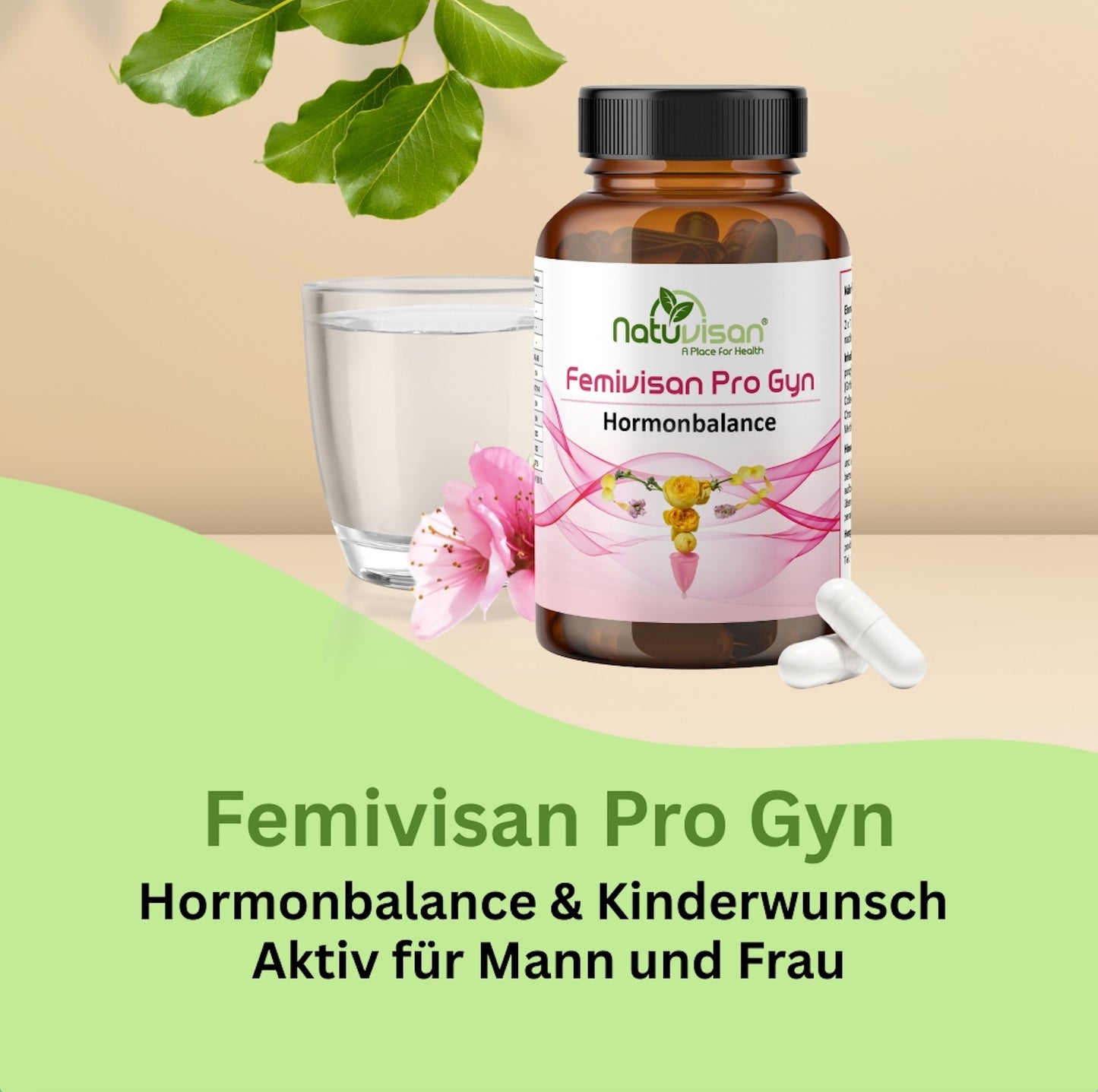 Femivisan Gyn – Mikronährstoffkomplex zur Unterstützung der hormonellen Regulation mit Myo-Inositol, D-Chiro-Inositol und Zink.
