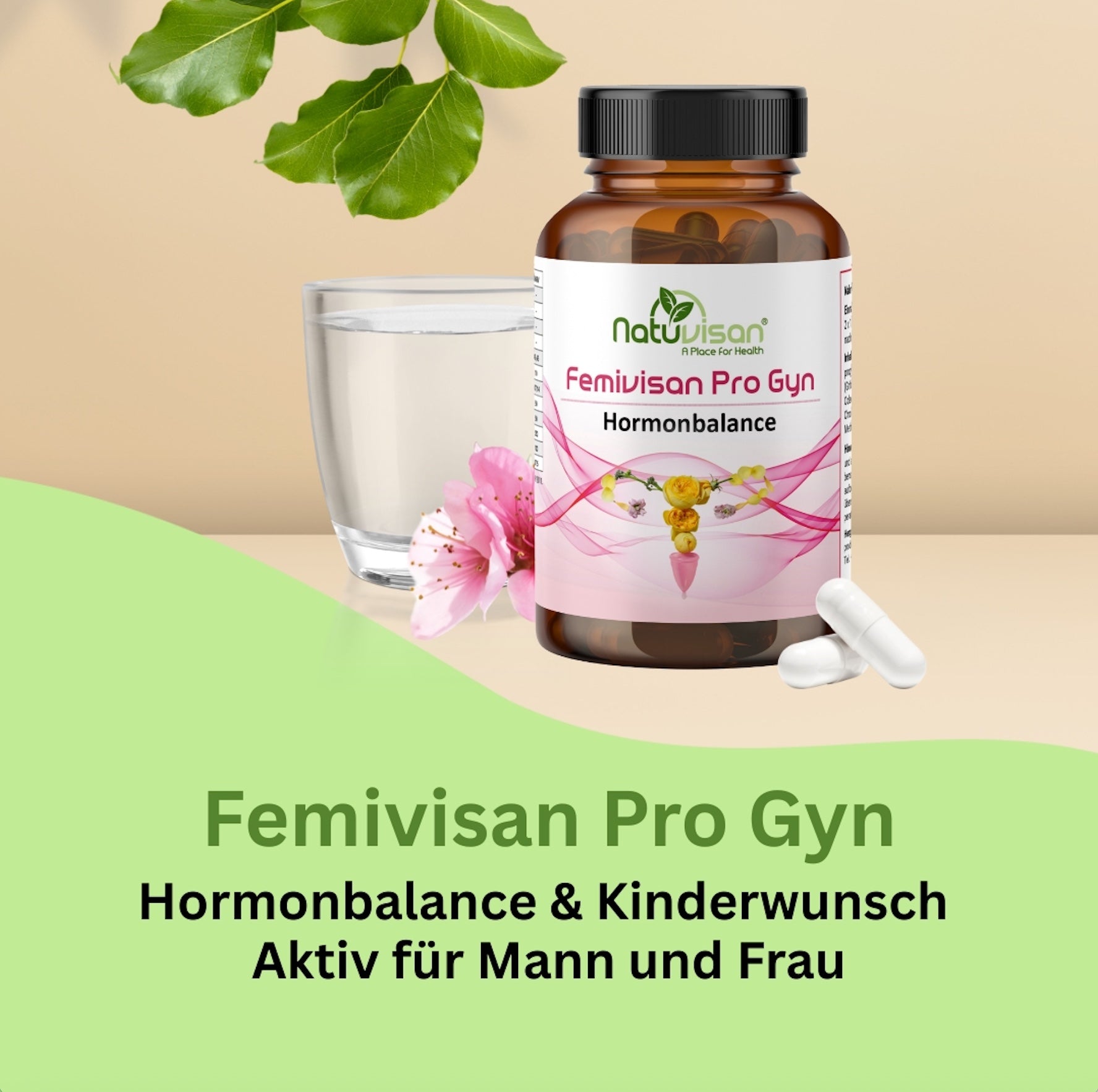 Femivisan Gyn – Mikronährstoffkomplex zur Unterstützung der hormonellen Regulation mit Myo-Inositol, D-Chiro-Inositol und Zink.