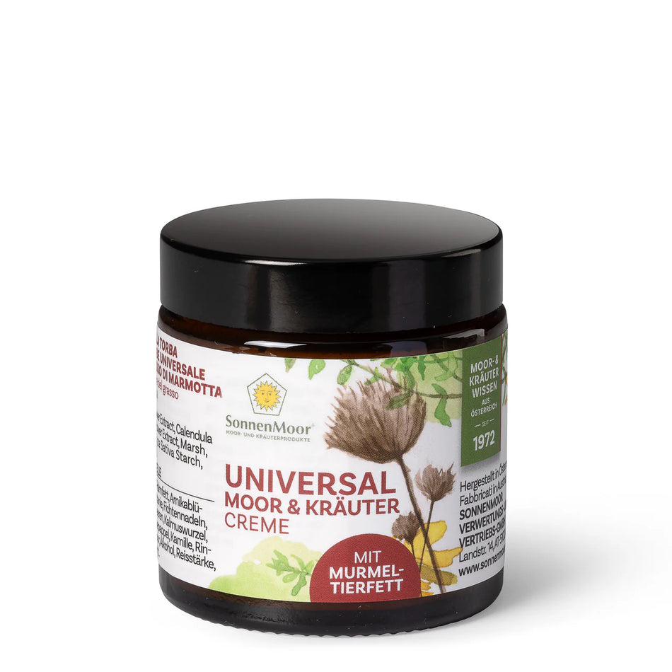Sonnenmoor - Kräutercreme mit Murmeltierfett 90g und 140g