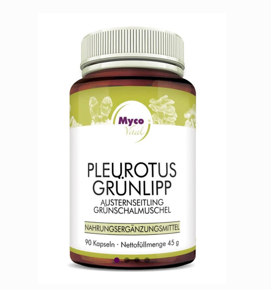 Grünlippmuschel-Kapseln mit Vitalpilz Pleurotus – natürliche Kombination aus Omega-3, Beta-Glucanen und wertvollen Nährstoffen für Ernährung und Balance