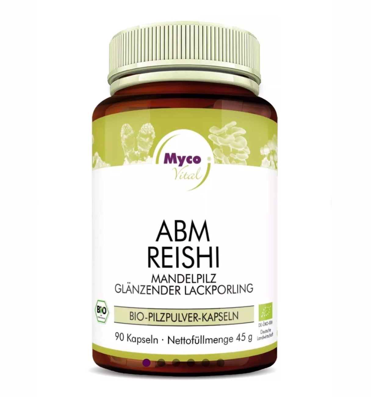 Bio Pilzpulvermischung mit Agaricus blazei Murill und Reishi – natürliche Kombination aus zwei Vitalpilzen zur Unterstützung von Immunsystem, Zellschutz und innerer Balance.