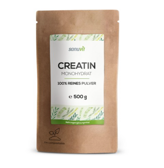 Creatin Monohydrat Pulver – reines, veganes Creatin mit hoher Reinheit im umweltfreundlichen Papierbeutel
