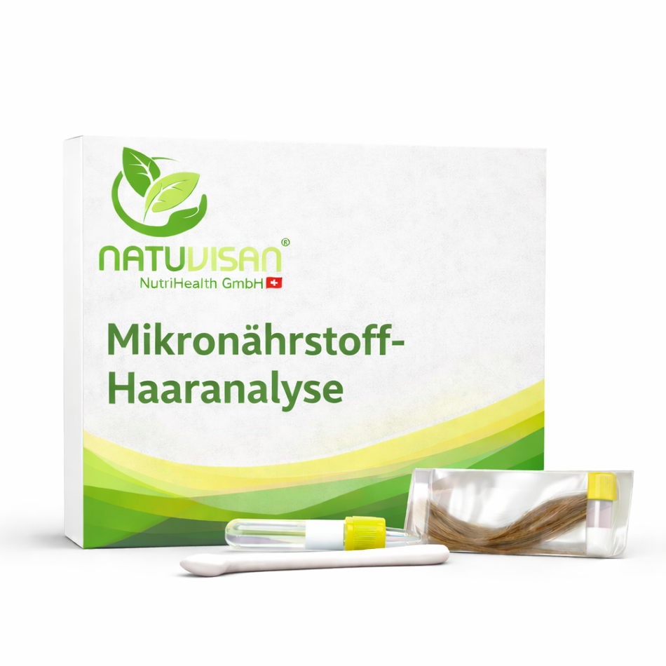Mikronährstoff-Haaranalyse Testkit mit 109 Parametern zur Analyse von Mineralstoffen, Vitaminen und Spurenelementen
