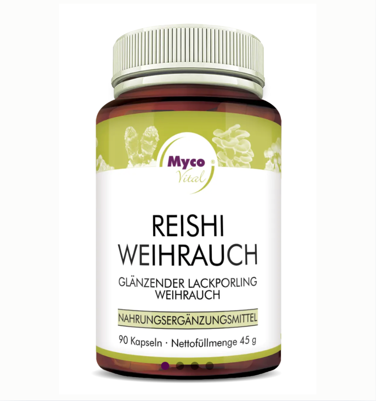 Weihrauch & Reishi Kapseln von NATUVISAN – Bio Reishi und Boswellia in pflanzlichen Premium Kapseln
