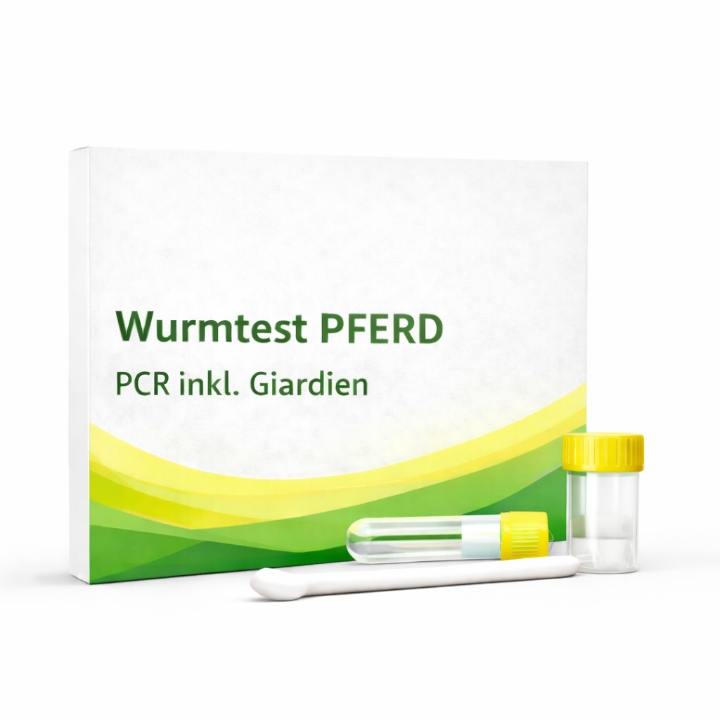 Wurmtest Testkit für Pferde inkl. Giardien Kotanalyse
