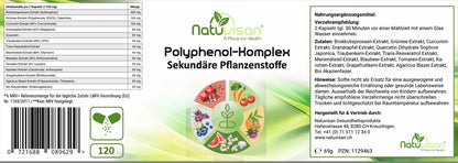 Polyphenol-Komplex NRF2 Antiox bioaktiv mit Sulforaphan - 120 Kapseln