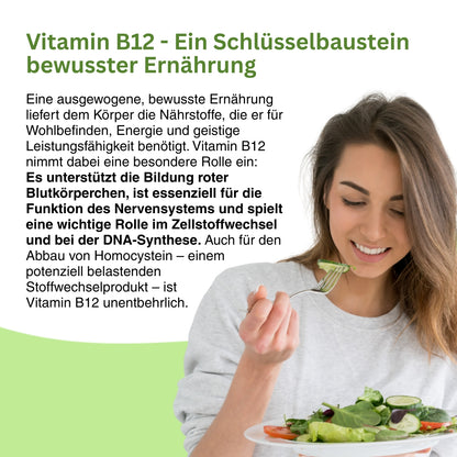 Natuvisan Vitamin B12 Tropfen hochdosiert – mikrofeine Lösung für schnelle Aufnahme, ideal für Veganer, Ältere oder bei unausgewogener Ernährung