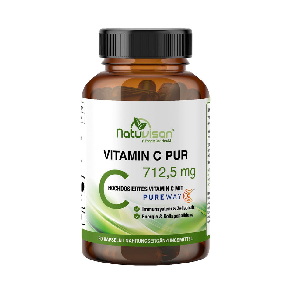 Hochdosiertes Vitamin C mit 712,5 mg und 890 Prozent NRV für Immunsystem