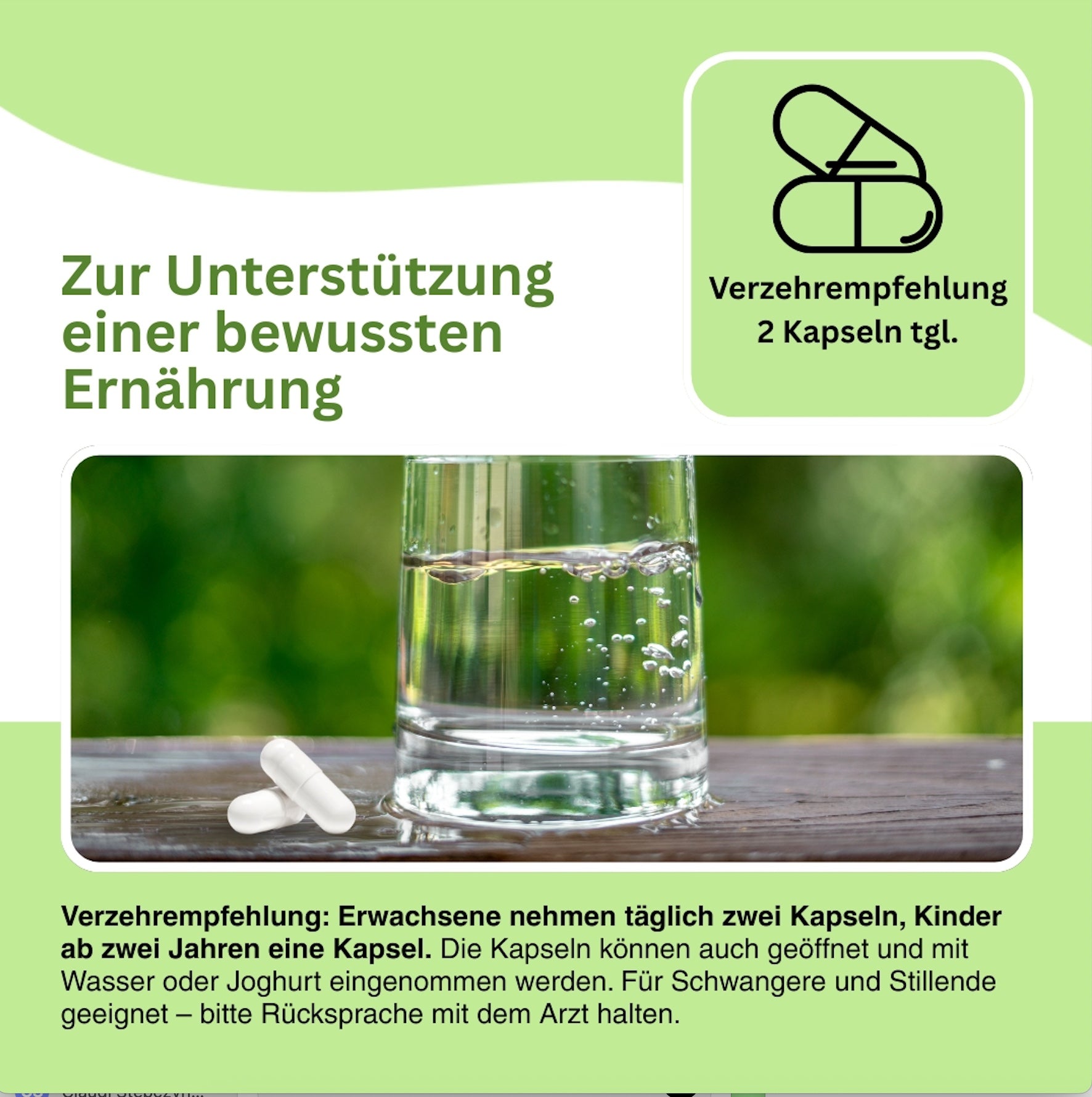 Kapseln für Mikrobiom und Ernährung