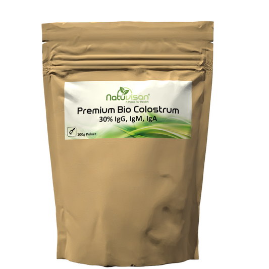 Premium Bio Colostrum + Lactoferrin + Lysozym 30% IgG- 100 g Pulver
