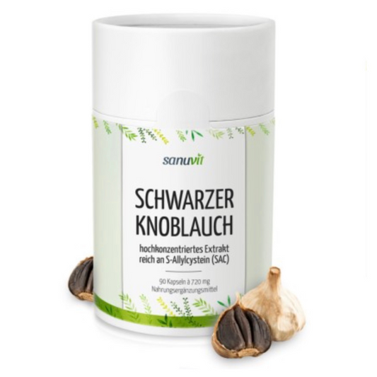 Schwarzer Knoblauch Extrakt fermentiert 600 mg reich an SAC - 90 Kapseln